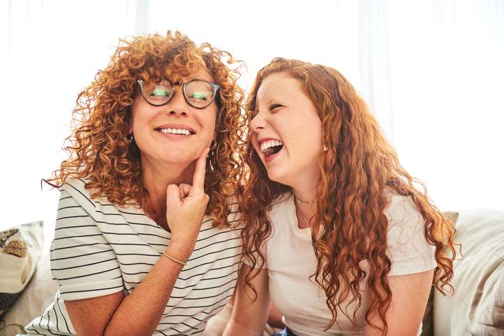 Shot of a happy mother and daughter spending some quality time together at home