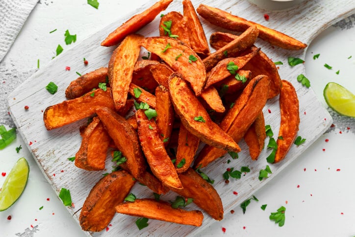 plate of sweet potato fries