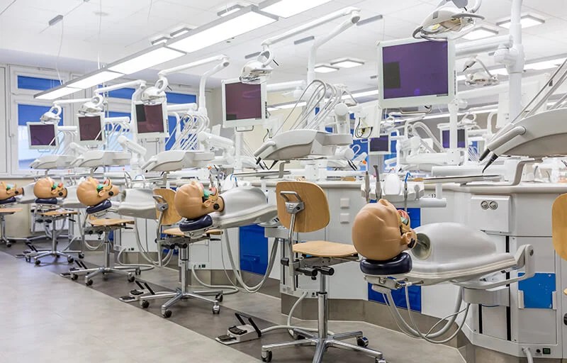 A dental surgery practice room