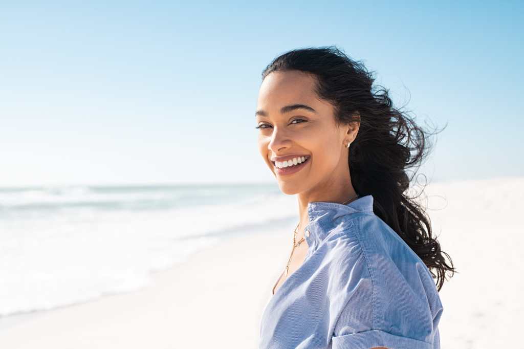 Young woman smiling
