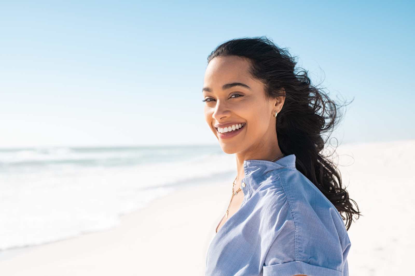 Young woman smiling