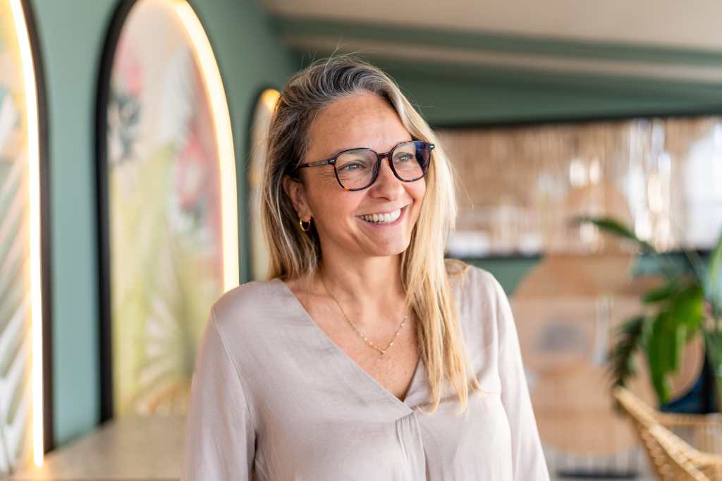 Older woman smiling